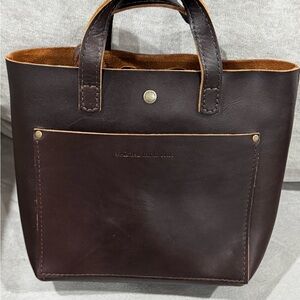 Portland Leather Goods Mini Crossbody Tote Bag